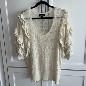 Express Ruffle Sleeve Sweater